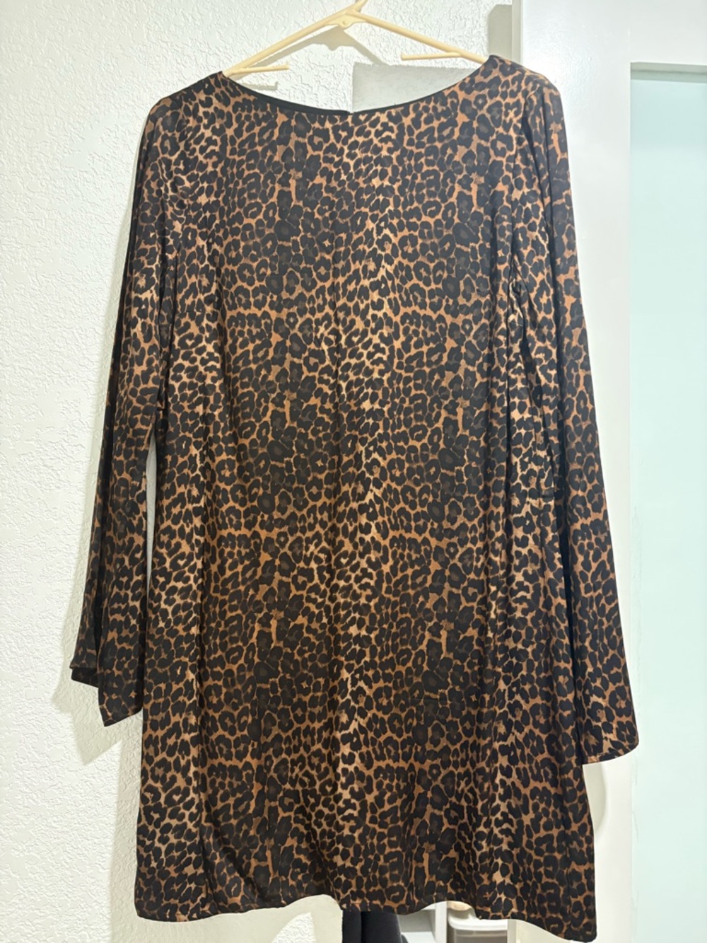 GAP Leopard Print Tunic Dress in Black and Brown